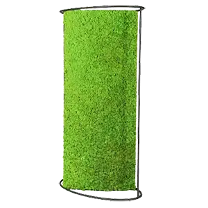 Green crochet climbing pole for plants