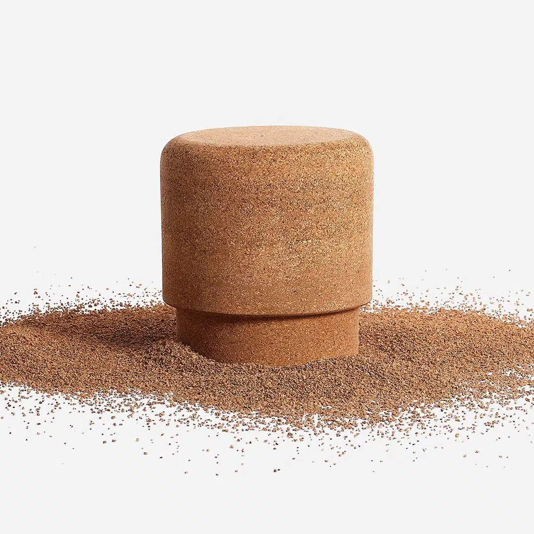 mario pouf compressed cork