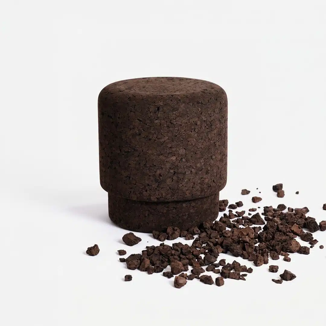 mario pouf expanded cork